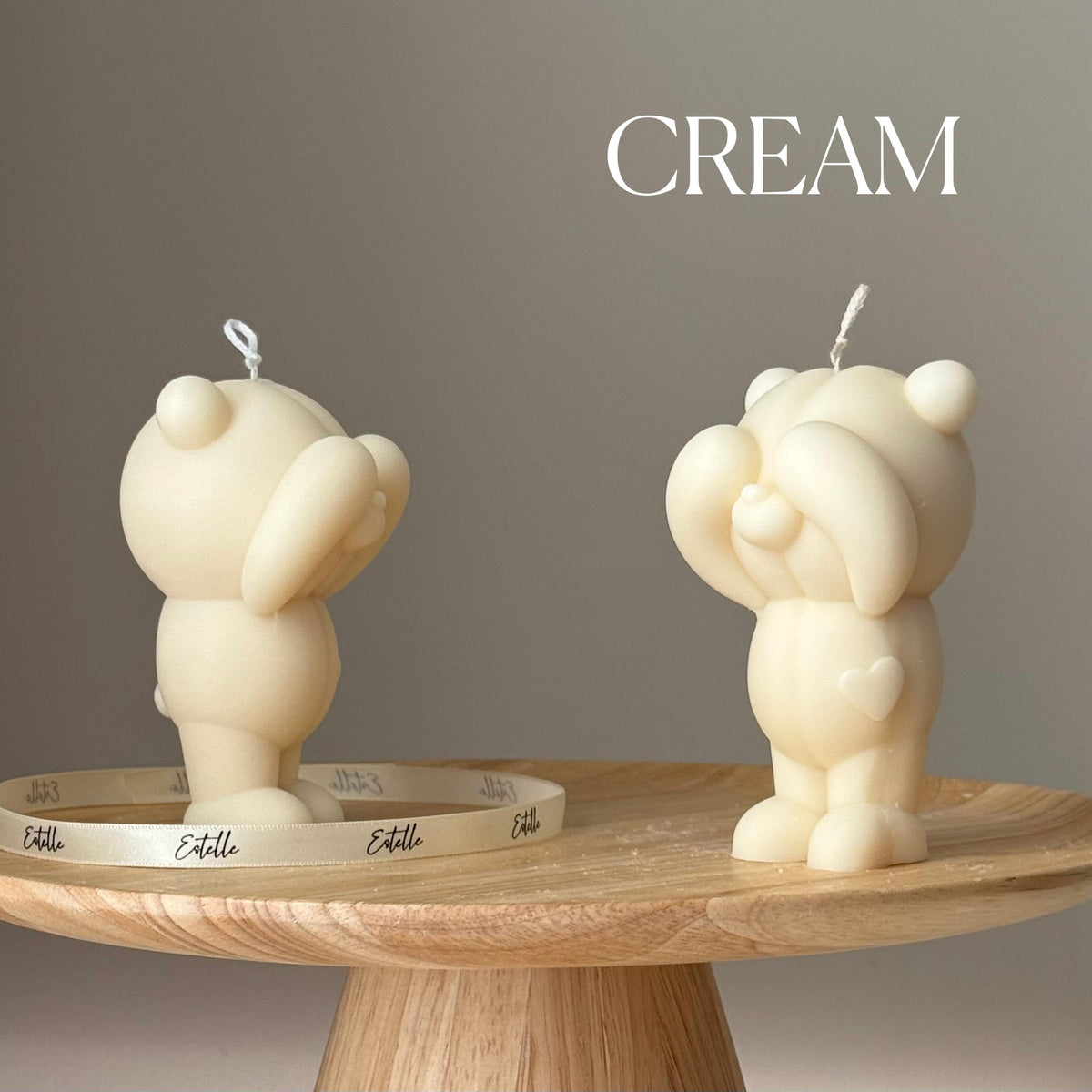 Handmade Soy Bear Candle: Sculptural Home Decor, Animal Lover Gift-3