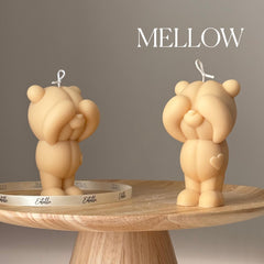 Handmade Soy Bear Candle: Sculptural Home Decor, Animal Lover Gift-4
