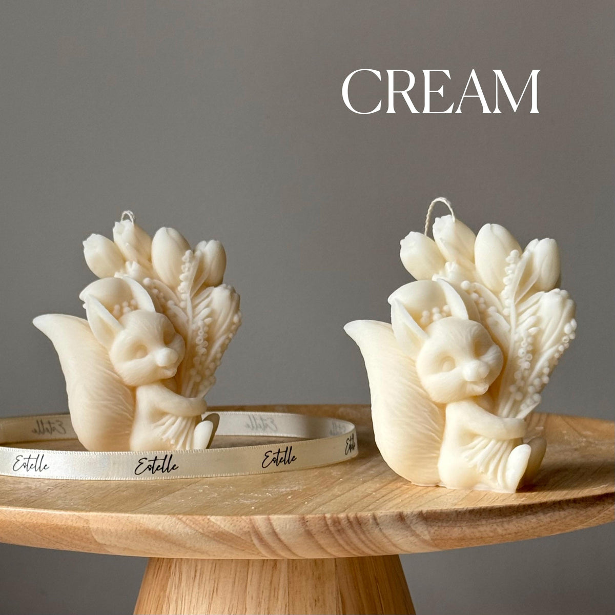 Handmade Squirrel Soy Candle | Sculptural Art, Animal Lover Gift-3