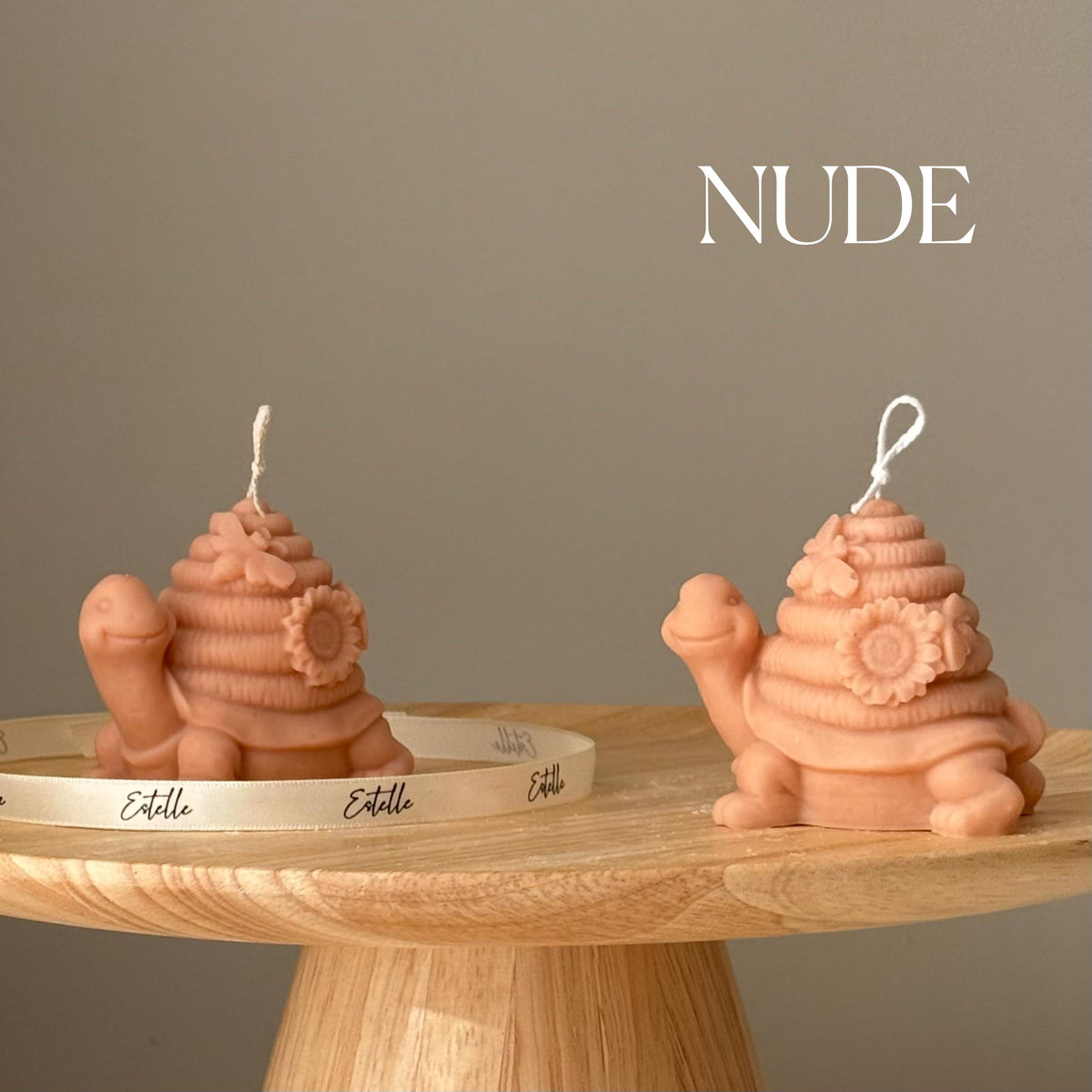 Hand Poured Soy Turtle Candle: Sculptural Art Gift-2