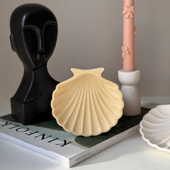 Elegant Jesmonite Shell Tray: Scandi Home Decor-2