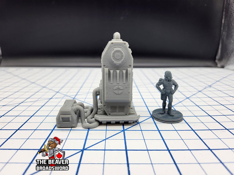 Scifi Power Unit - EC3D , Infinity, Legion, Sci-fi, Cyberpunk, Starfinder, tabletop terrain, Sci-fi Scenery, Wargaming, Space, Battery-3