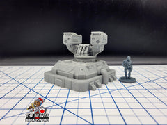Scifi Missile Turret - EC3D , Infinity, Legion, Sci-fi, Cyberpunk, Starfinder, tabletop terrain, Sci-fi Scenery, Wargaming, Space, Defense-1