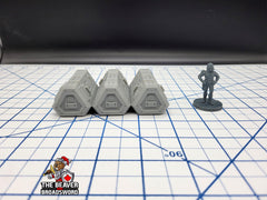 Scifi Medium Cargo Containers - EC3D , Infinity, Legion, Cyberpunk, Starfinder, tabletop terrain, Sci-fi Scenery, Wargaming, Space Hangar-3