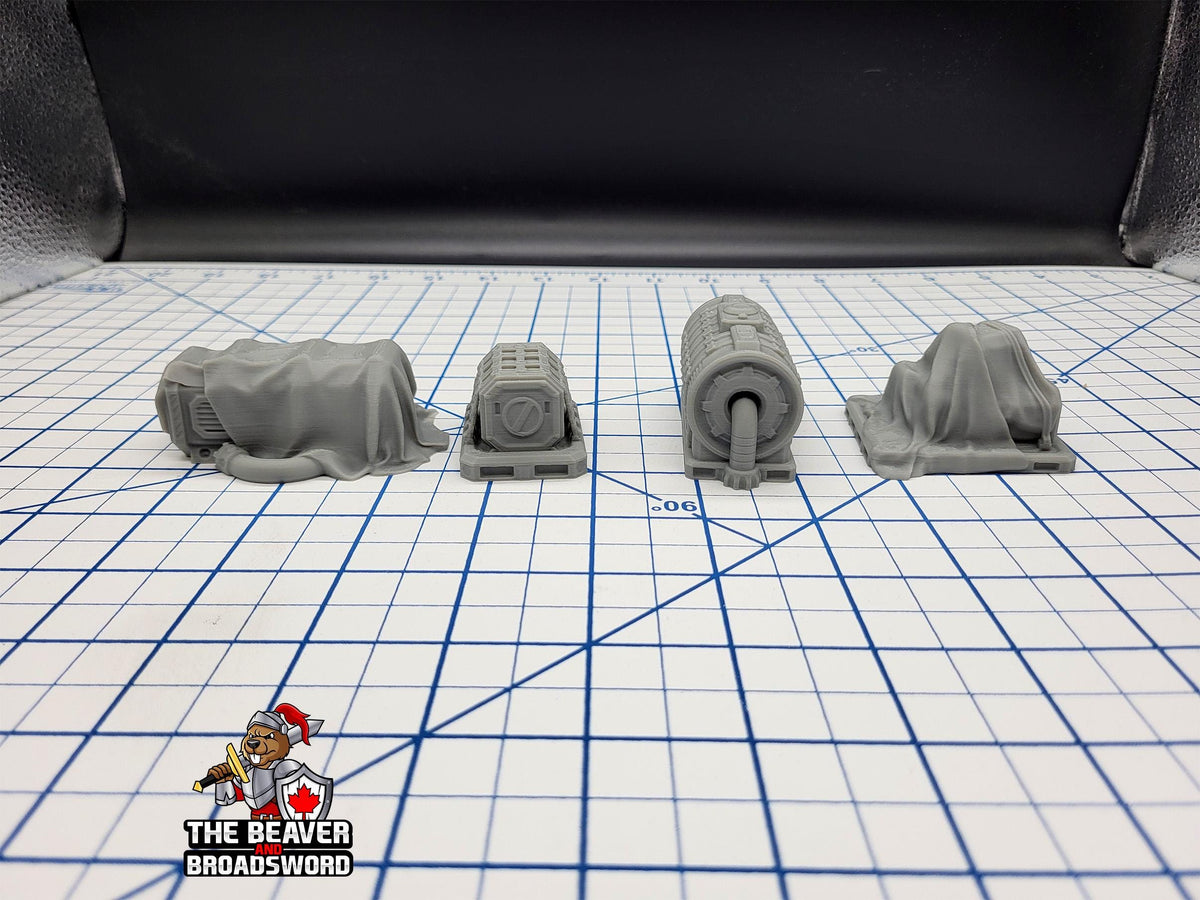 Scifi Assorted Cargo - EC3D , Infinity, Legion, Cyberpunk, Starfinder, tabletop terrain, Sci-fi Scenery, Wargaming, Space Hangar, Shipping-4