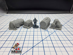 Scifi Assorted Cargo - EC3D , Infinity, Legion, Cyberpunk, Starfinder, tabletop terrain, Sci-fi Scenery, Wargaming, Space Hangar, Shipping-1
