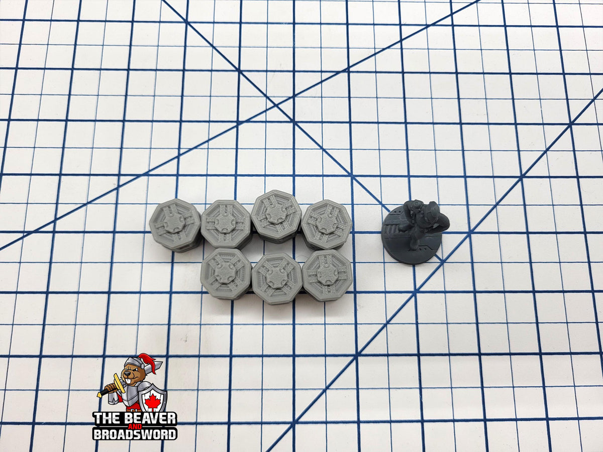 Scifi Stackable Cargo Containers - EC3D , Infinity, Legion, Cyberpunk, Starfinder, tabletop terrain, Sci-fi Scenery, Wargaming, Space Hangar-4