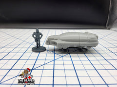 Scifi Hover Taxi - EC3D , Infinity, Legion, Cyberpunk, Starfinder, tabletop terrain, Sci-fi Scenery, Wargaming, Vehicle, Car, Futuristic-2