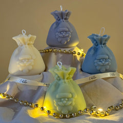 Santa Sack Soy Candle | Hand-Poured Christmas Decor-1