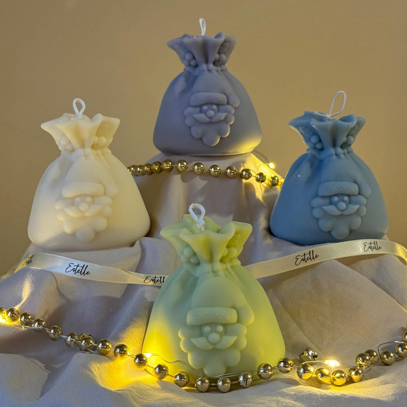 Santa Sack Soy Candle | Hand-Poured Christmas Decor-1
