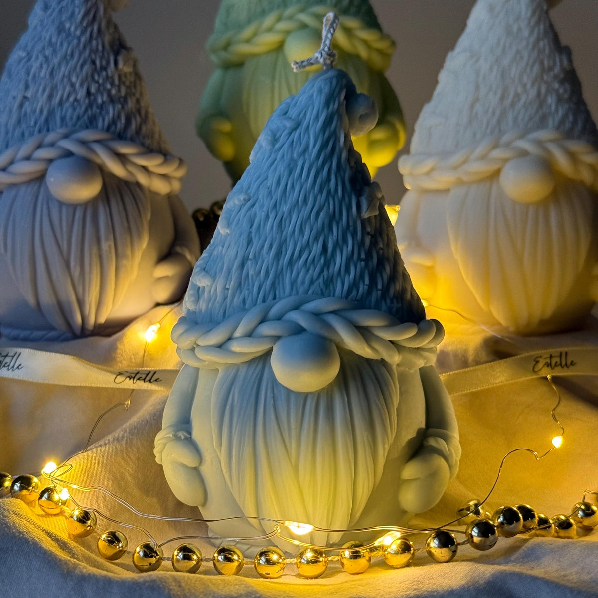 Christmas Gnome Candle: Hand-Poured Soy Wax Festive Decor-2