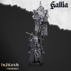 Questing Knights Miniature Set - 28/32mm Scale Premium Resin Models for Wargaming and RPG, DnD, Human, Gallia, Durable, High Quality-2