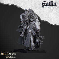 Questing Knights Miniature Set - 28/32mm Scale Premium Resin Models for Wargaming and RPG, DnD, Human, Gallia, Durable, High Quality-4