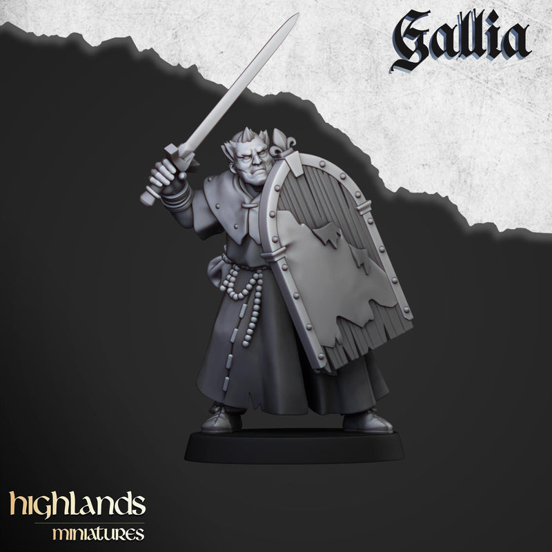 Grail Pilgrims Miniature Set - 28/32mm Scale Premium Resin Models for Wargaming and ttRPG, DnD, Human, Gallia, Durable, High Quality, Grail-2