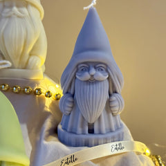 Hand Poured Santa Candle: Christmas Soy Wax Festive Decor-2