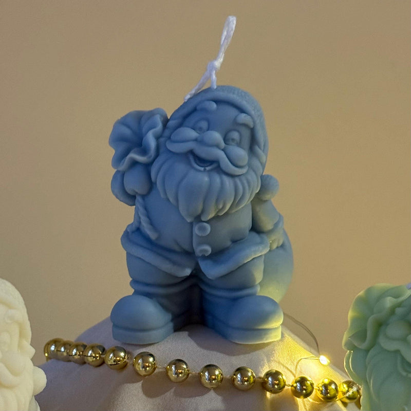 Hand Poured Santa Soy Candle | Christmas Festive Decor-3