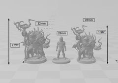 Mountain Orc Warlock, Wizard, Sorcerer premium DnD mini - High Quality Resin Printed 28mm 32mm Tabletop Miniature, Tough Durable Figurine-2