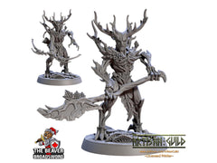 Barkwraith Spriggan F, Fighter, Monster, Fey, Dryad, DnD, Elven- High Quality Resin Printed 28mm 32mm Tabletop Miniature, Tough Figurine-1