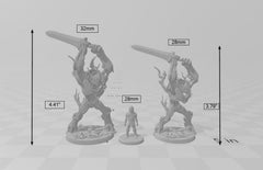 Barkwraith Primordial B, Ent, Monster, Fey, Dryad, DnD, Elven- High Quality Resin Printed 28mm 32mm Tabletop Miniature, Tough Figurine-2
