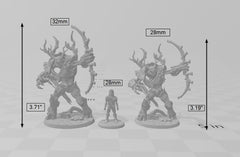 Barkwraith Primordial C, Ent, Monster, Fey, Dryad, DnD, Elven- High Quality Resin Printed 28mm 32mm Tabletop Miniature, Tough Figurine-2