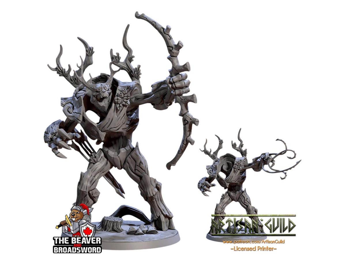 Barkwraith Primordial C, Ent, Monster, Fey, Dryad, DnD, Elven- High Quality Resin Printed 28mm 32mm Tabletop Miniature, Tough Figurine-1