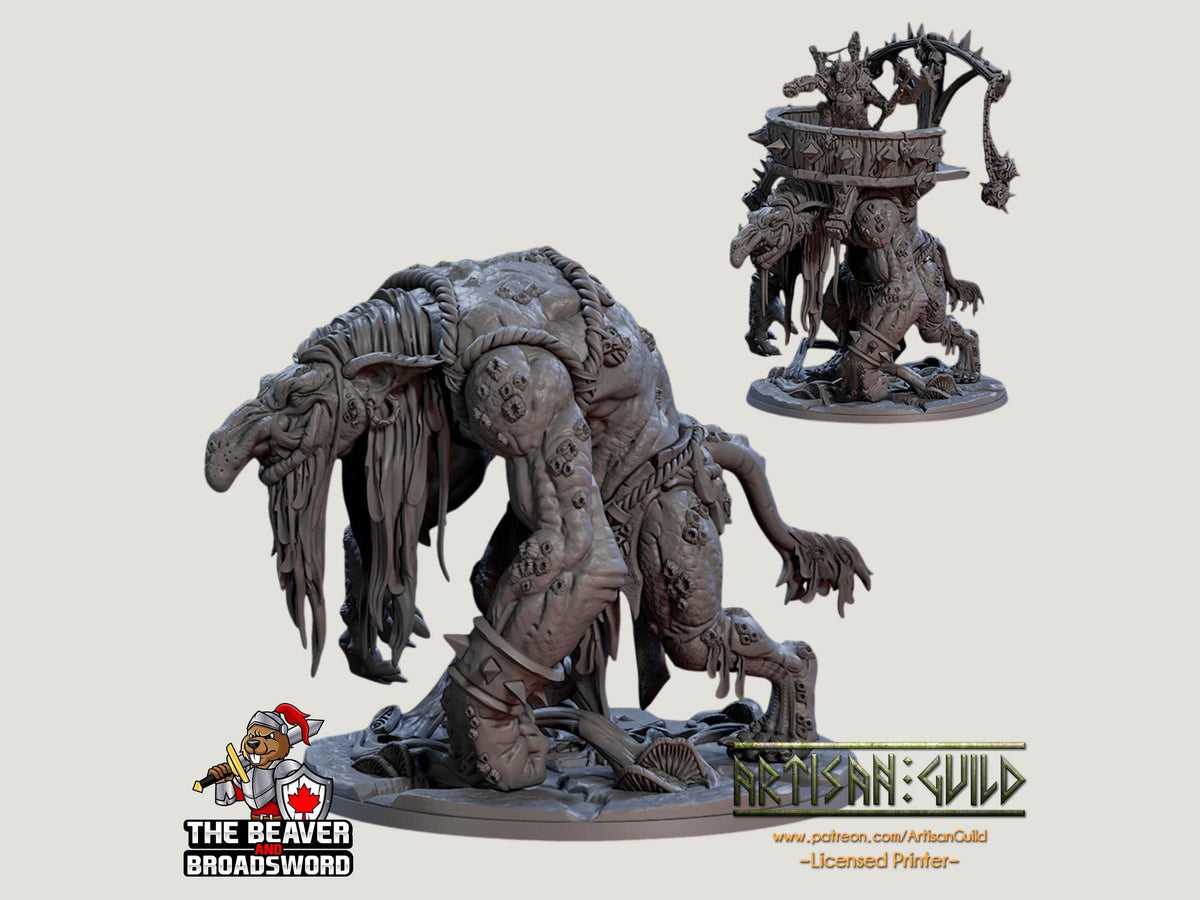 Faldorn Swamp Troll large premium miniature - High Quality Resin Printed 28mm 32mm Tabletop Miniature, Tough, Durable, Figurine and Diorama-1