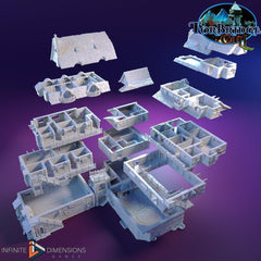 Last Hearth Complete Set Bundle | Diorama | DnD | Wargaming | Building | Village | Town | Inn - High Quality 3D Printed, 15mm, 28mm, 32mm-4