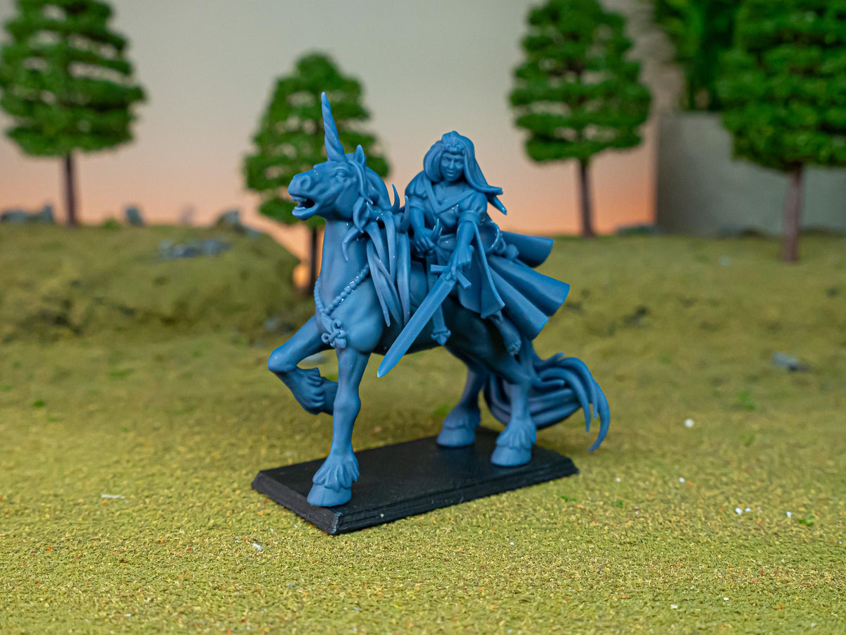 Lady of Gallia mini - 28/32mm Scale Premium Resin Models for Wargaming and ttRPG, DnD, Human, Gallia, Durable, High Quality, Sorceress-2