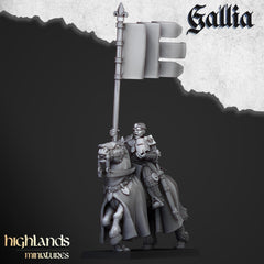 Young Knights of Gallia mini set - 28/32mm Scale Premium Resin Models for Wargaming and RPG, DnD, Human, Gallia Durable High Quality Cavalry-7