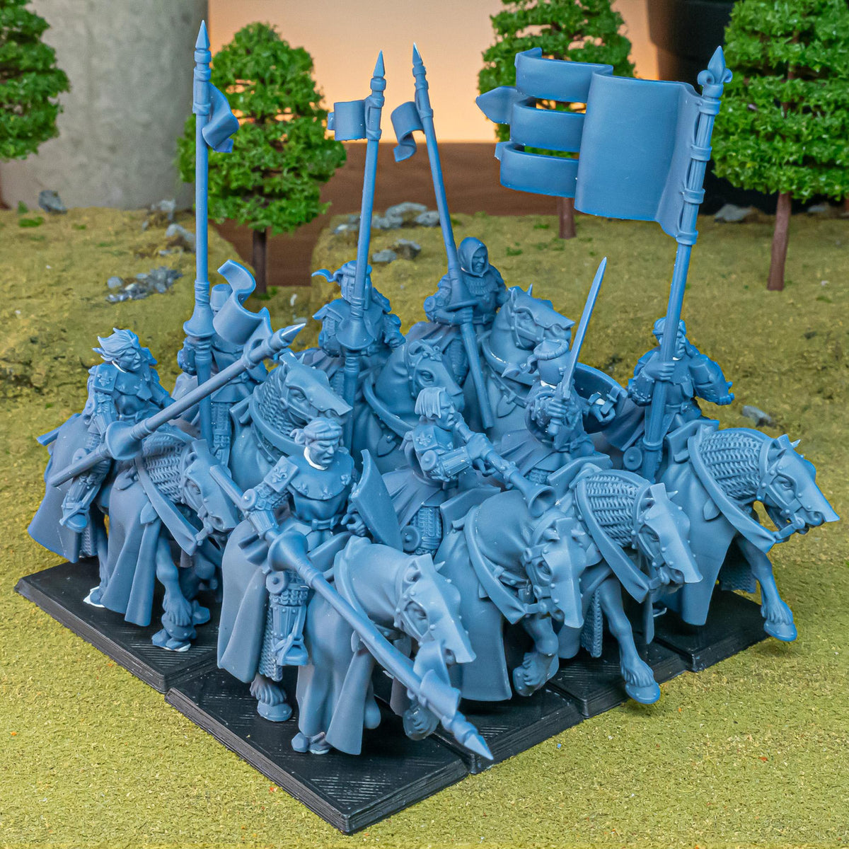 The Peasant Uprising mini set - 28/32mm Scale Premium Resin Models for Wargaming and RPG, DnD, Human, Gallia Durable High Quality Cavalry-6