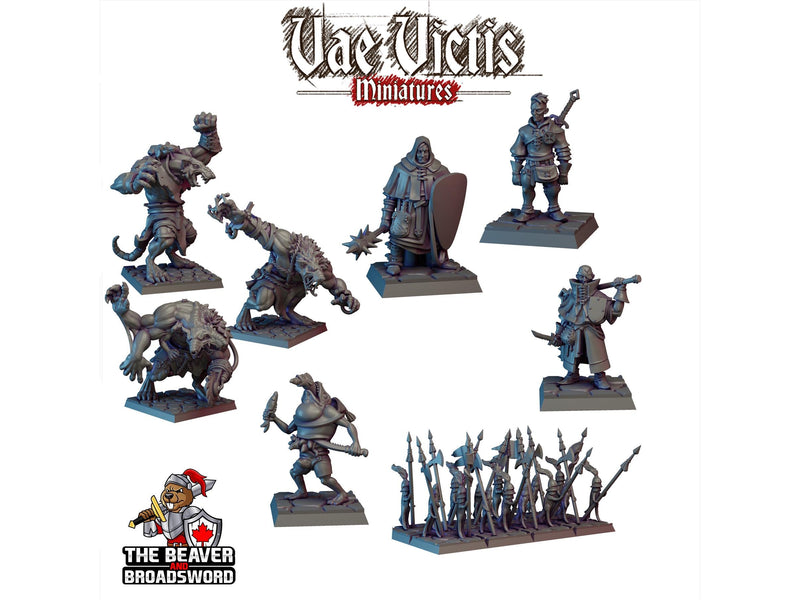 Rat Giants Complete mini set- Monster, Mutant - DnD, Fantasy, High Quality Resin Printed 28mm 32mm Tabletop Miniatures Tough Figurine-1