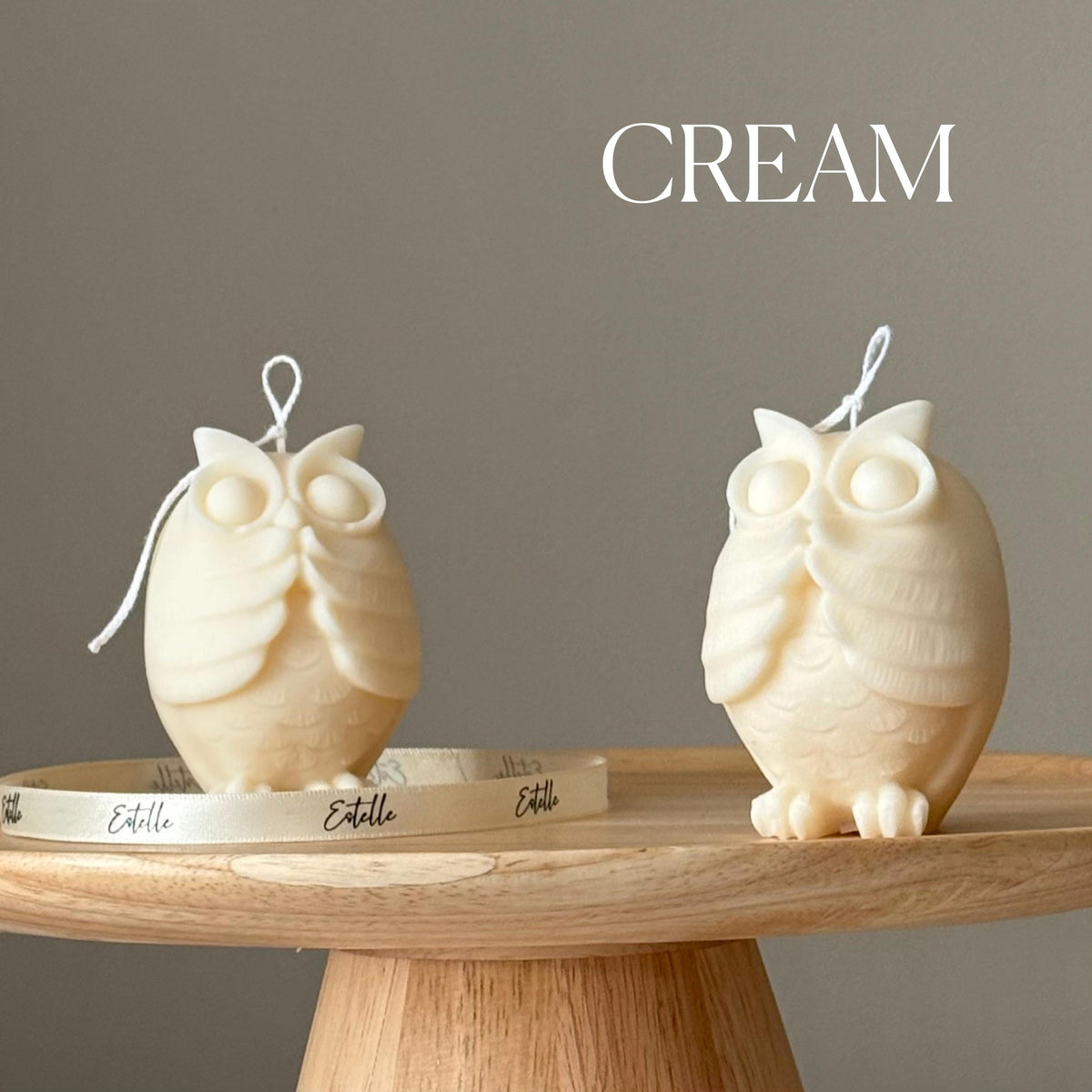 Handmade Owl Soy Candle: Sculptural Home Decor, New Home Gift-3