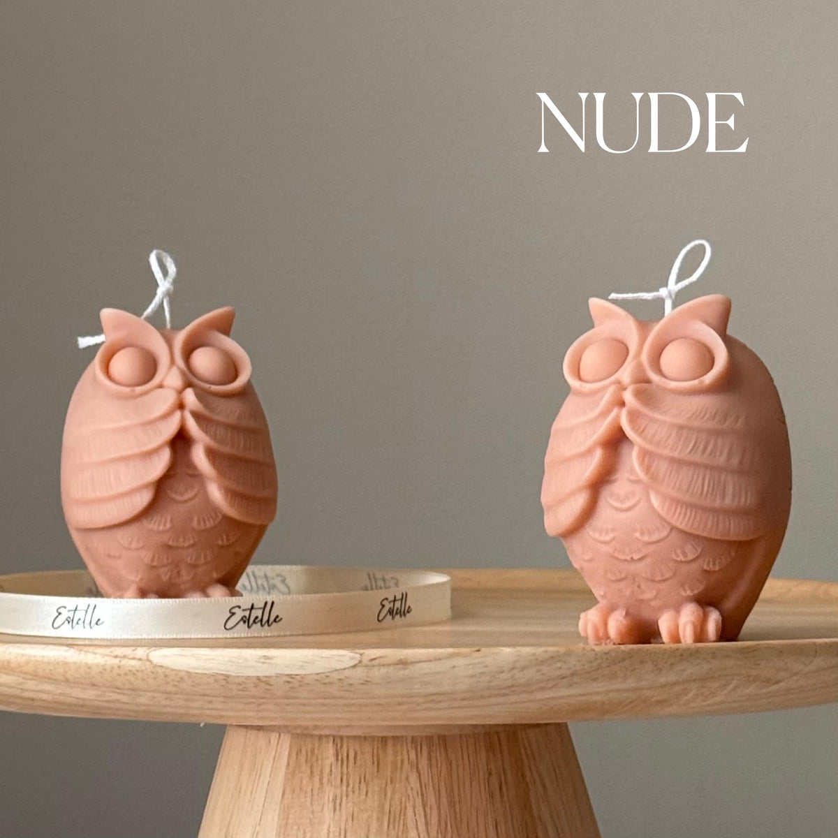 Handmade Owl Soy Candle: Sculptural Home Decor, New Home Gift-2