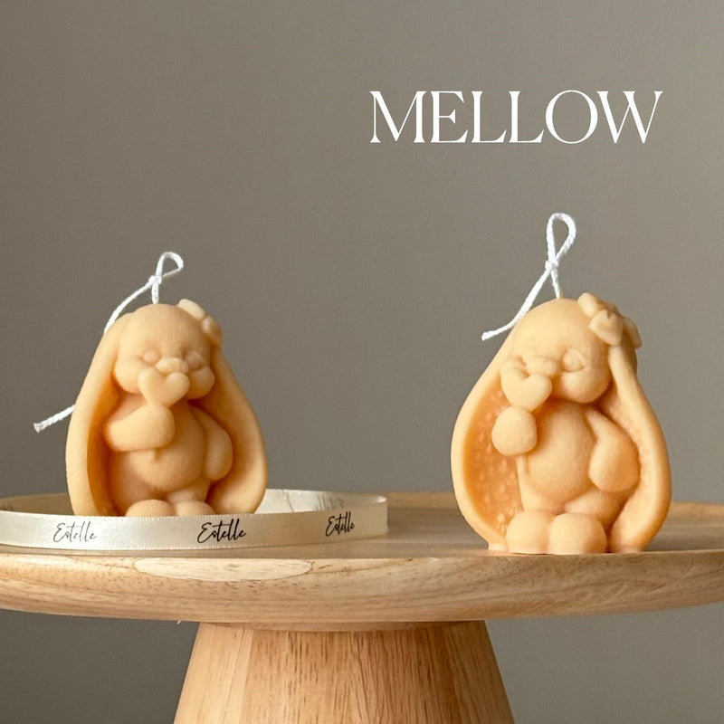 Tiny Bunny Soy Candle: Handmade Easter Decor-4