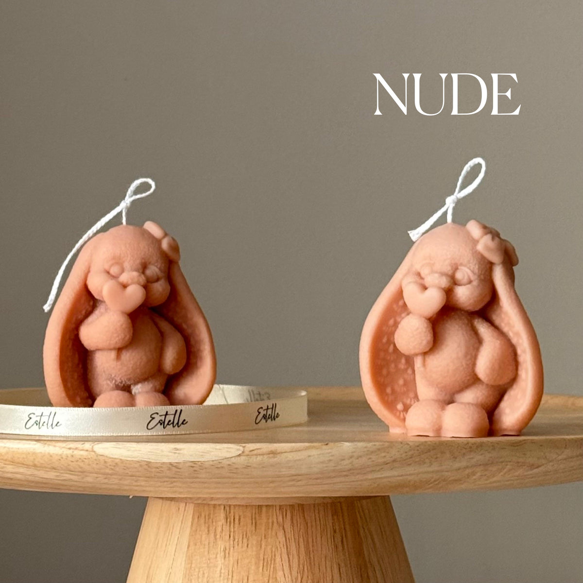 Tiny Bunny Soy Candle: Handmade Easter Decor-2