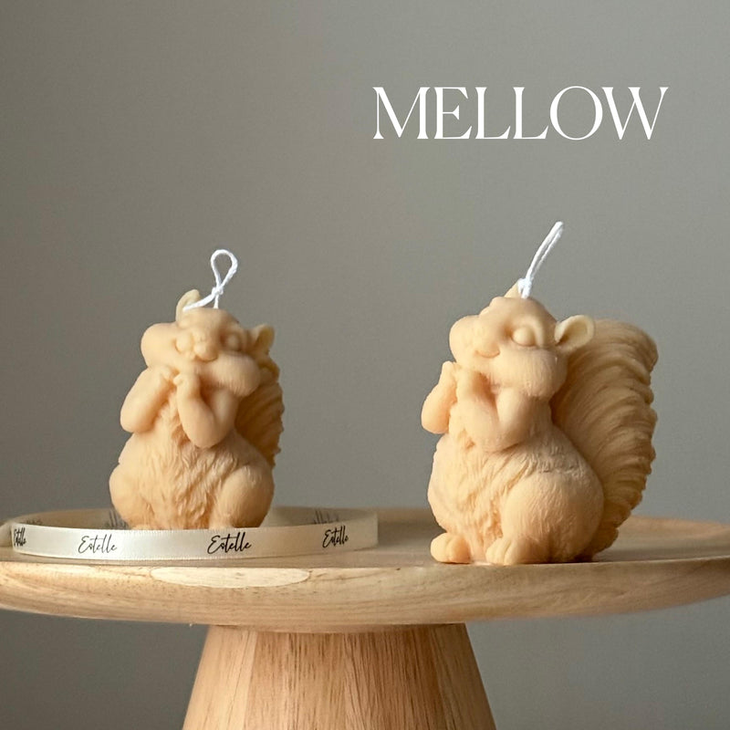 Handmade Squirrel Soy Candle | Sculptural Home Decor-4