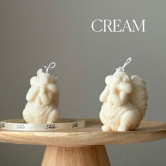 Handmade Squirrel Soy Candle | Sculptural Home Decor-3