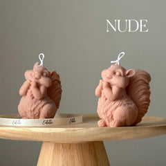 Handmade Squirrel Soy Candle | Sculptural Home Decor-2