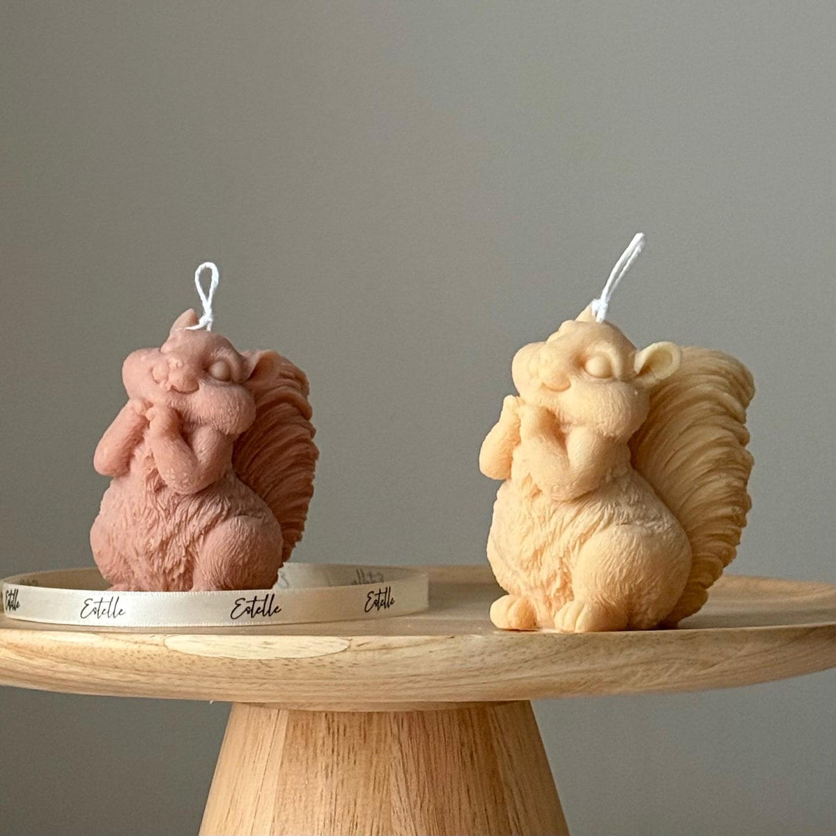 Handmade Squirrel Soy Candle | Sculptural Home Decor-1