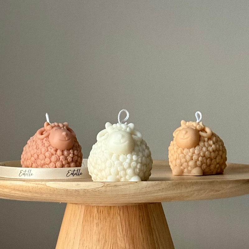 Sheep Soy Candle | Handmade Sculptural Home Decor-1