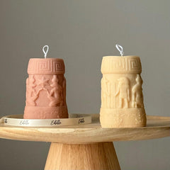 Egypt Pillar Candle: Handmade Soy Wax Table Decor-1