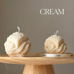 Fox Ball Soy Candle: Handmade Sculptural Home Decor-3