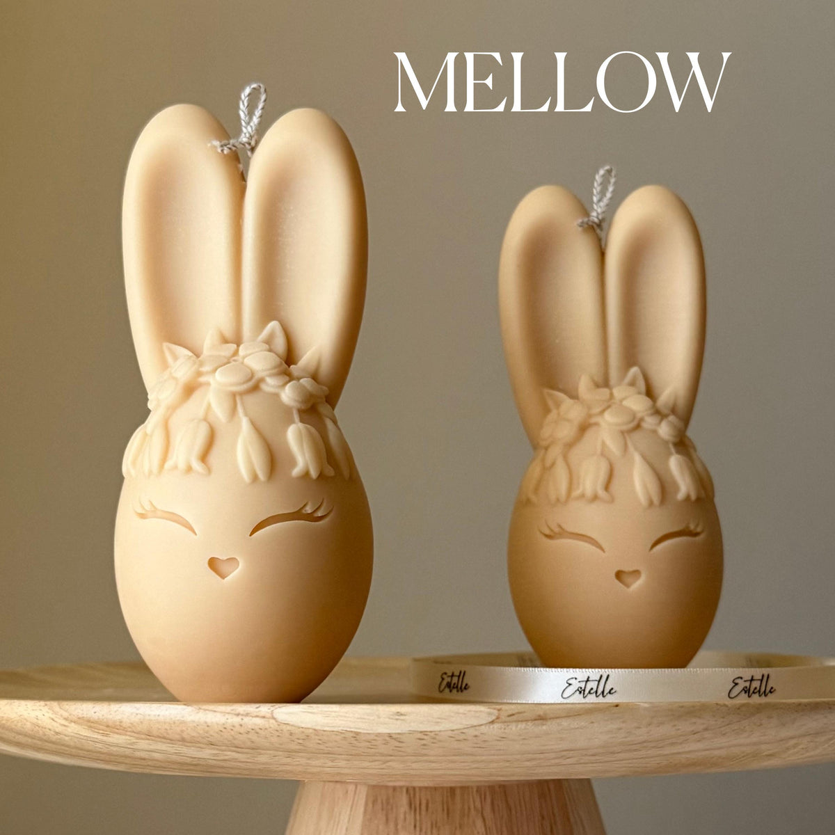 Egg Rabbit Soy Candle: Handmade Home Decor, New Home Gift-4