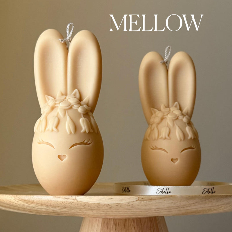 Egg Rabbit Soy Candle: Handmade Home Decor, New Home Gift-4