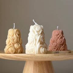 Handmade Roses Soy Candle | Sculptural Home Decor, Wedding Favor-1