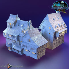 Last Hearth Complete Set Bundle | Diorama | DnD | Wargaming | Building | Village | Town | Inn - High Quality 3D Printed, 15mm, 28mm, 32mm-3