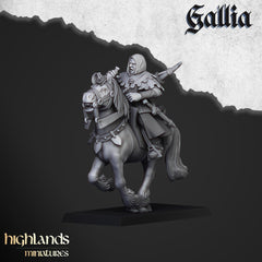 Mounted Men at Arms mini set - 28/32mm Scale Premium Resin Models for Wargaming and RPG, DnD, Human, Gallia, Durable, High Quality Cavalry-5