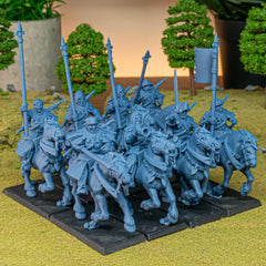 The Peasant Uprising mini set - 28/32mm Scale Premium Resin Models for Wargaming and RPG, DnD, Human, Gallia Durable High Quality Cavalry-7