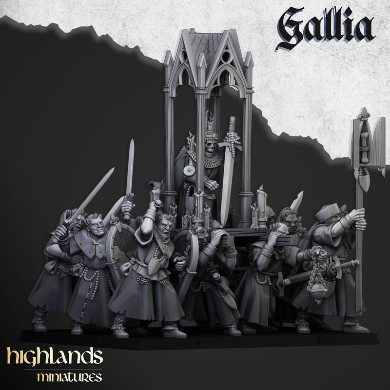 Join the Pilgrimage! Gallia mini set - 28/32mm Scale Premium Resin Models for Wargaming and RPG, DnD, Human, Durable High Quality Miniatures-4