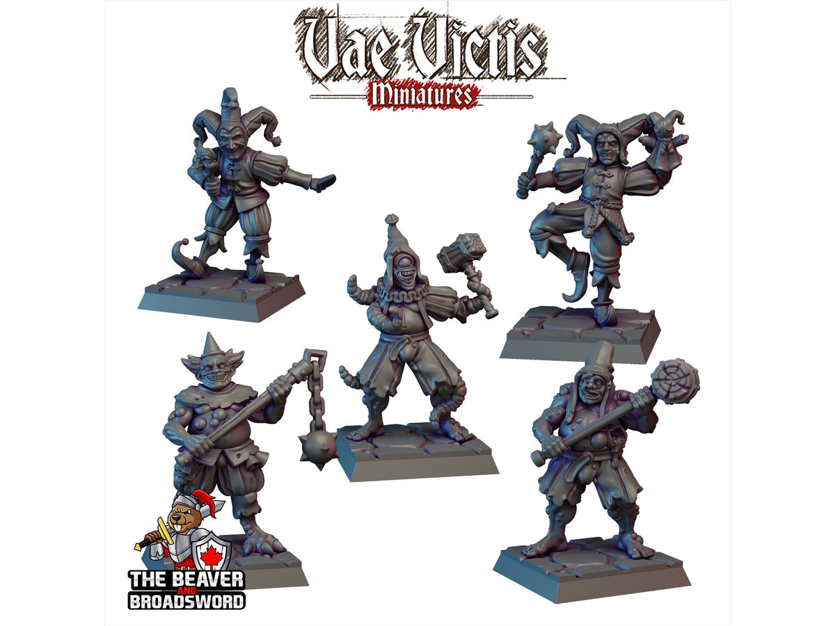 Corrupted Circus Warband Set - Monster, Fey, Undead, DnD, Fantasy- High Quality Resin Printed 28mm 32mm Tabletop Miniatures, Tough Figurine-1